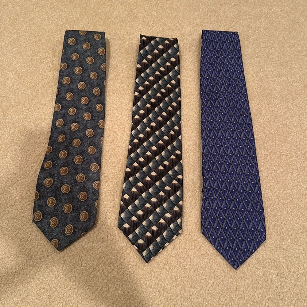 Lot of 3 Calvin Klein ties